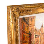 Signed Original Oil Impressionist Parisian Street Scene - Image 2