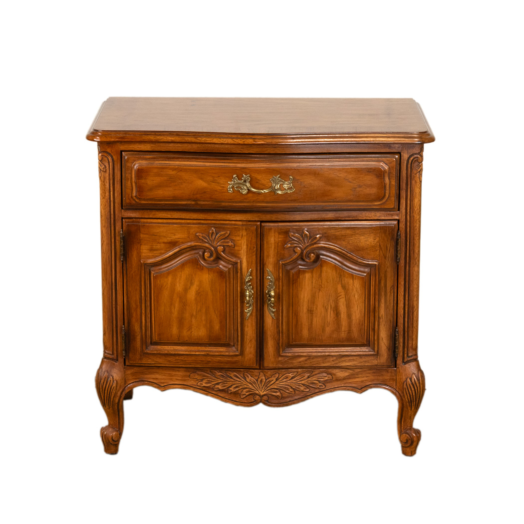 ZALBR_101-2 DREXEL HERITAGE French Provincial Nightstand - Image 1