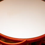 Vintage Mid Century Modern Italian White Top and Red Lacquer Framed Table with 4 Chairs - Image 3