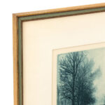 Signed “Podul de la Tribunal - Bucharest” Framed Etching - Image 2