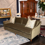 NORWALK FURNITURE Sofa in Moss Green Velvet Upholstery - Image 6
