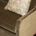 NORWALK FURNITURE Sofa in Moss Green Velvet Upholstery - Image 3