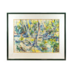 Signed Original Watercolor Abstract Landscape
