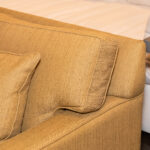 ETHAN ALLEN Track Arm Sofa in Gold Upholstery - Image 2