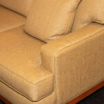 ETHAN ALLEN Track Arm Sofa in Gold Upholstery - Image 3