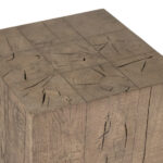 RESTORATION HARDWARE Reclaimed Wood Plinth Side Table - Image 2