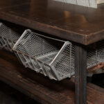 ARHAUS Industrial Trolley Buffet with Wire Drawers - Image 3
