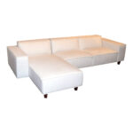 ROVE CONCEPTS Porter Sectional in White Modern Felt