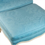 French Louis XV Style Cane Back Bergere Chair and Ottoman - Image 4