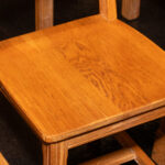 Vintage BRANDT RANCH Oak Desk with Chair - Image 7