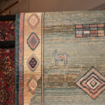 3’11” x 5’10” Handmade Wool Tribal Gabbeh Rug - Image 2