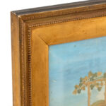 Antique Needlepoint Featuring a Seated Woman - Image 3