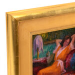 EMILE VOIZARD “Reverie” Original Oil on Board - Image 3