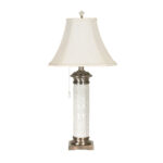 LENOX Empire Style Porcelain Column Table Lamp with Shade