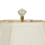 LENOX Empire Style Porcelain Column Table Lamp with Shade - Image 2