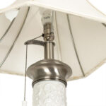 LENOX Empire Style Porcelain Column Table Lamp with Shade - Image 4