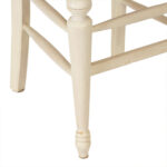 Pair of POTTERY BARN White Ladder Back Counter Stools with Woven Seats - Image 5