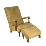 HENREDON Plantation Style Chair and Ottoman