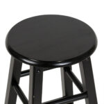 Set of 3 POTTERY BARN Stools in Black Finish - Image 2