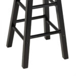 Set of 3 POTTERY BARN Stools in Black Finish - Image 3