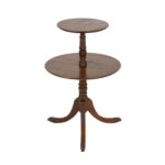 Vintage Duncan Phyfe Style Mahogany Two-Tier Side Table