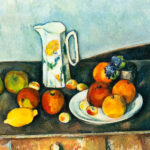 PAUL CEZANNE “Still Life with Milk Jug and Fruit” Framed Print - Image 2