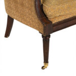 LILLIAN AUGUST Tufted Back Accent Chair in Gold Patterned Upholstery - Image 5