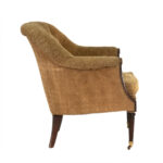 LILLIAN AUGUST Tufted Back Accent Chair in Gold Patterned Upholstery - Image 6