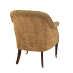 LILLIAN AUGUST Tufted Back Accent Chair in Gold Patterned Upholstery - Image 7