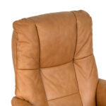 EKORNES Stressless Brown Leather Chair and Ottoman - Image 2