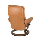 EKORNES Stressless Brown Leather Chair and Ottoman - Image 7