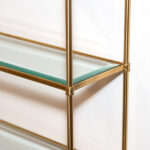 Hollywood Regency Brass and Glass Etagere - Image 3