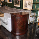 ETHAN ALLEN Red Chinoiserie Hall Chest - Image 6