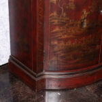 ETHAN ALLEN Red Chinoiserie Hall Chest - Image 4