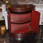 ETHAN ALLEN Red Chinoiserie Hall Chest - Image 5
