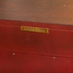 ETHAN ALLEN Red Chinoiserie Hall Chest - Image 7