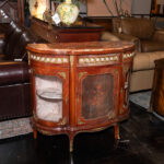 Antique French Walnut Demilune Sideboard - Image 8