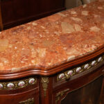 Antique French Walnut Demilune Sideboard - Image 2