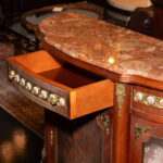 Antique French Walnut Demilune Sideboard - Image 4