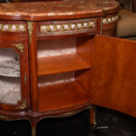 Antique French Walnut Demilune Sideboard - Image 6