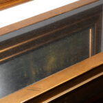 CENTURY FURNITURE Gold Scrolled Console Table with Black Granite Top - Image 3