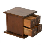 Antique 4 Drawer Tabletop Chest - Image 4