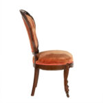Antique Victorian Tufted Back Parlor Chair on Casters - Image 6