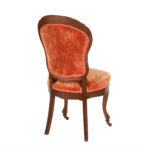 Antique Victorian Tufted Back Parlor Chair on Casters - Image 7