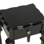 Single Drawer Side Table in Black Finish - Image 2