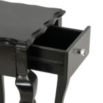 Single Drawer Side Table in Black Finish - Image 3
