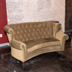 DREXEL HERITAGE Tufted Wing Back Sofa - Image 6