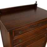 Vintage Mahogany Chest of Drawers with Swag Details - Image 3