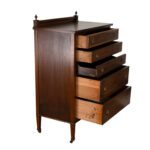 Vintage Mahogany Chest of Drawers with Swag Details - Image 4