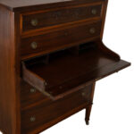 Vintage Mahogany Chest of Drawers with Swag Details - Image 5